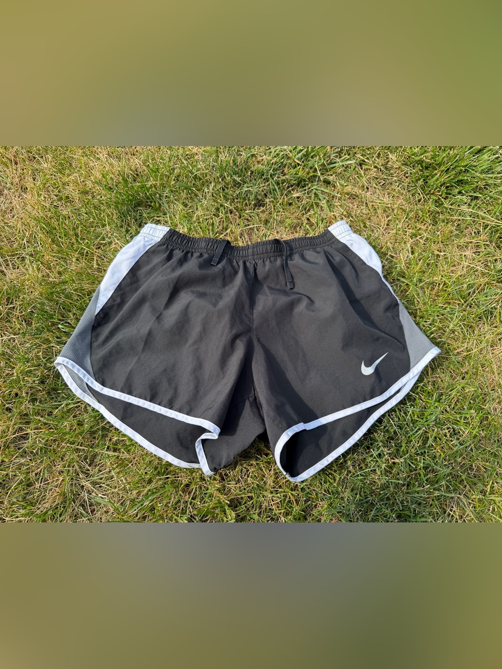 Nike Black with White/Gray Trim Athletic Shorts Size S